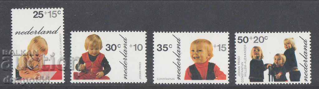 1972. Нидерландия. Грижа за децата + Блок.