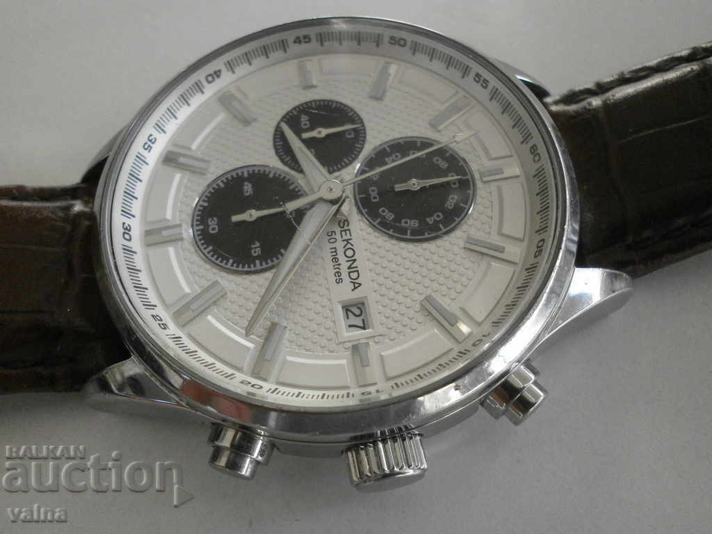 SEKONDA, quartz, chronograph, British design, Japan mvt 45mm with price € 69.00 | 134.95 BGN