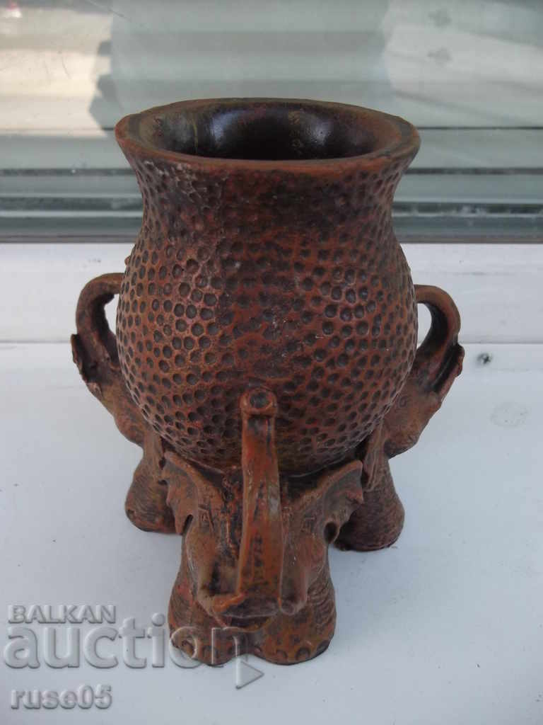 Vase on three elephants with price 10.00 BGN | € 5.11