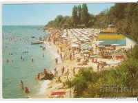 Plaja centrală Bulgaria carte poștală Varna Druzhba 1 *