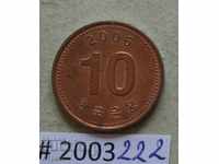 10  цента 2006 Тайван