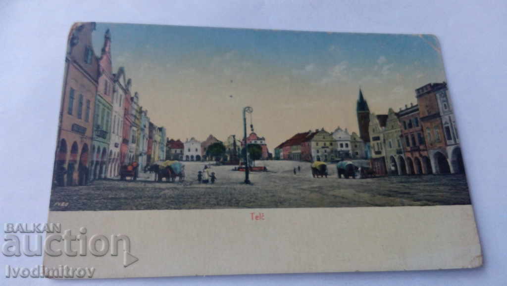 Postcard Telc 1949
