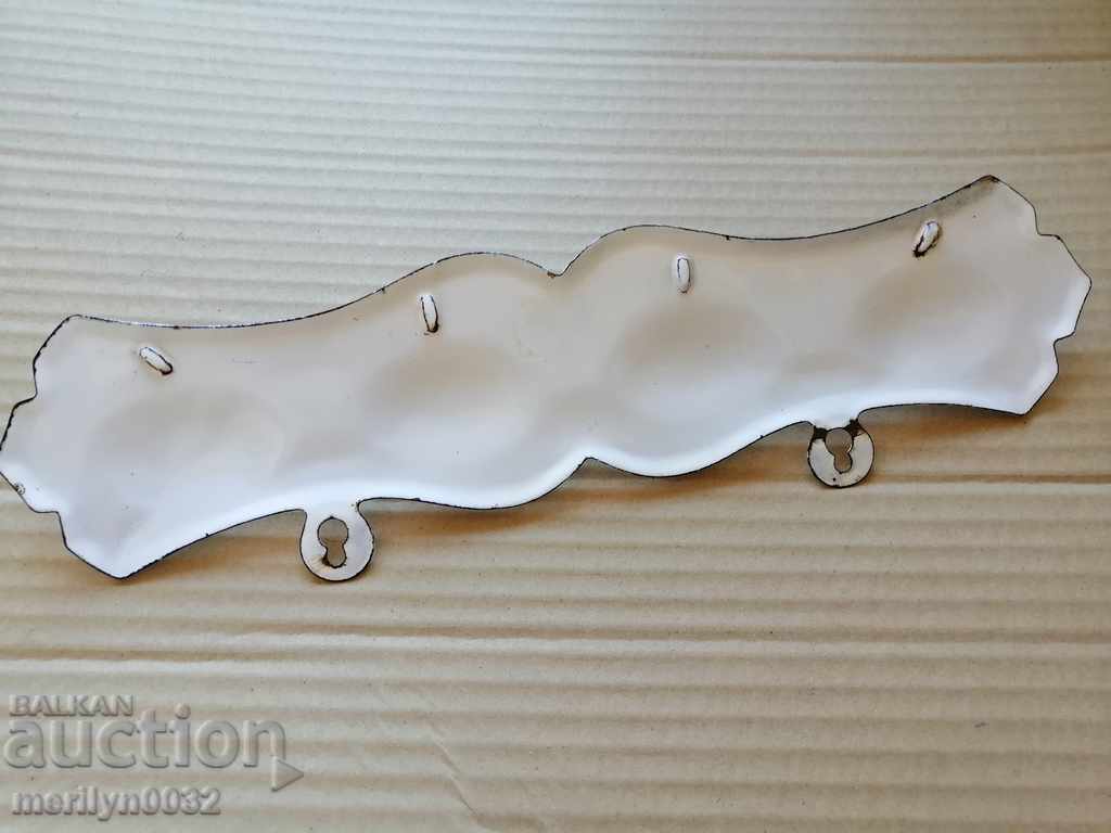 Old enamel hanger - 5
