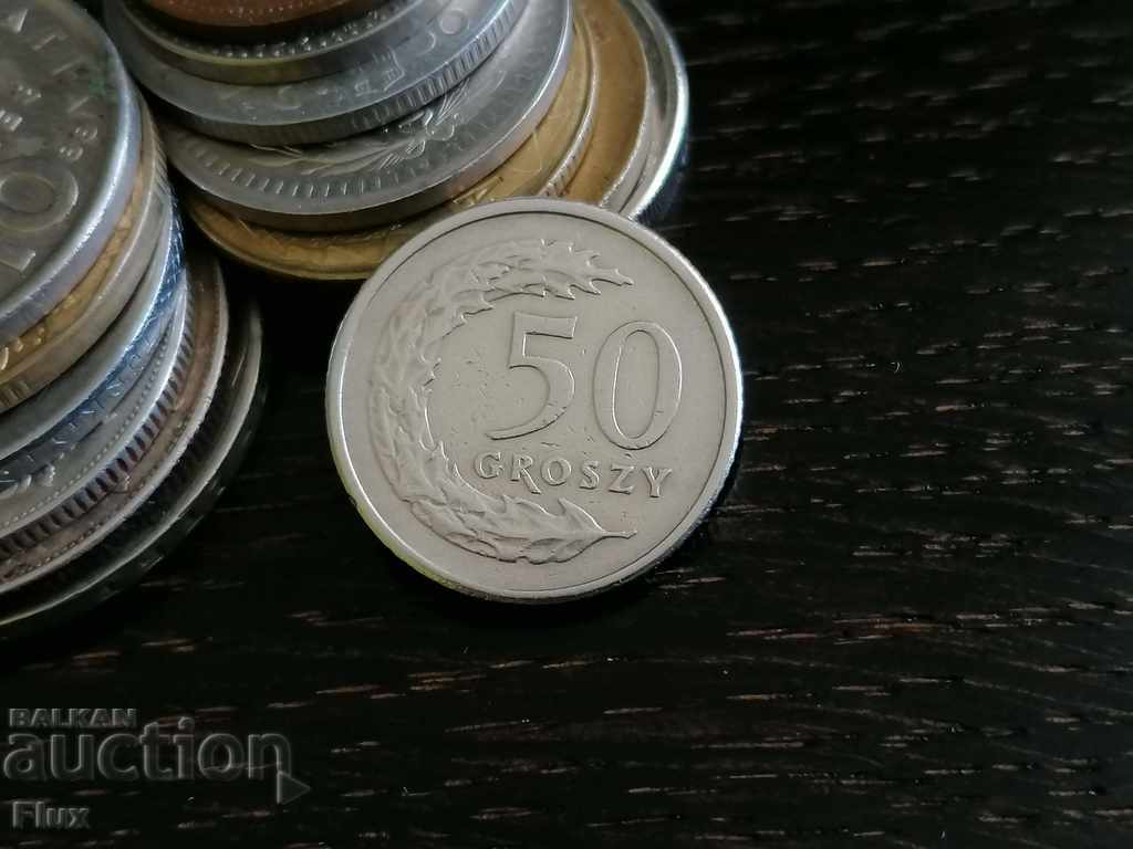 Coin - Poland - 50 groschen 1992