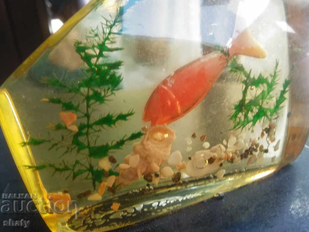 Old aquarium decoration with fish. with price 20.00 BGN | € 10.23