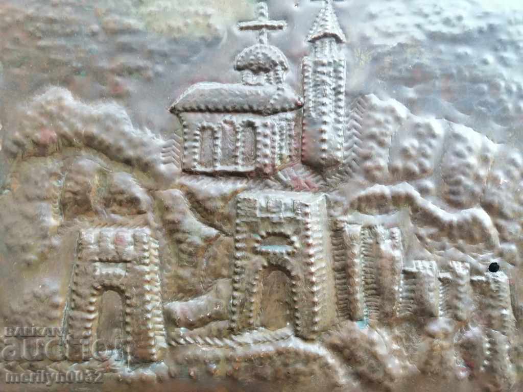 Αντίκα χειροποίητο χάλκινο πάνελ Tsarevgrad Tarnov με τιμή 98.00 BGN | € 50.11 Αντίκα χειροποίητο χάλκινο πάνελ Tsarevgrad Tarnov με τιμή 98.00 BGN | € 50.11