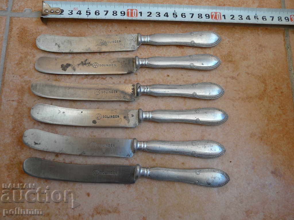 Set of old service knives Solingen