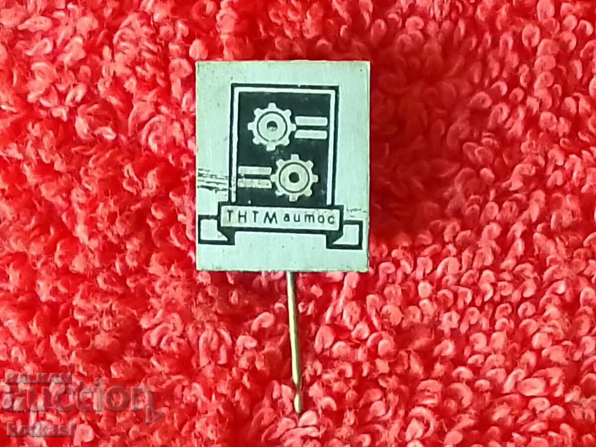 Auction  Old metal social badge pin TNTM Aytos