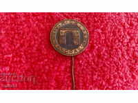Old metal badge needle RIGA RIGA Latvia