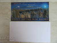 WINTER GREETING CARD WITH ENVELOPE / 21,5x10,5cm /
