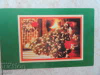 CHRISTMAS GREETING CARD WITH ENVELOPE / 8,5x13 cm /