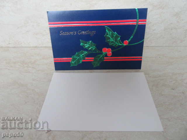 BEAUTIFUL GREETING CARD WITH ENVELOPE / 18.5x12 cm /