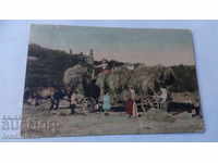 Καρτ ποστάλ με φορτωμένο σανό 1922