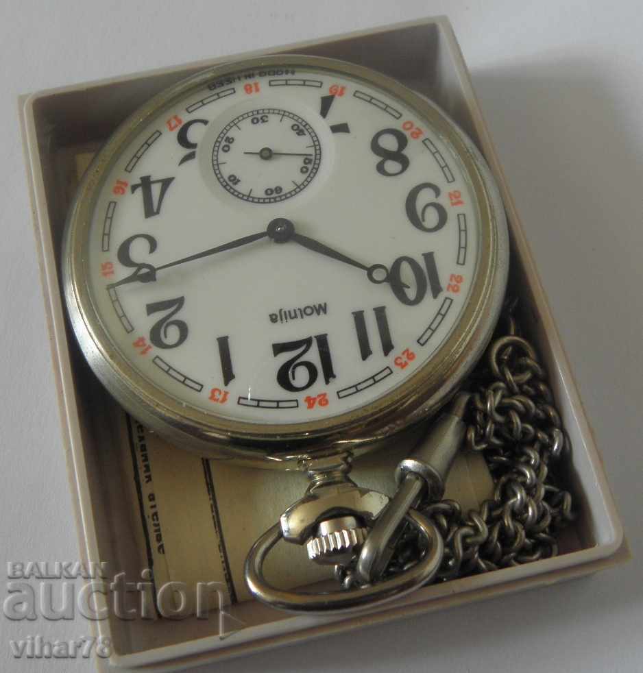 POCKET WATCH- MOLNIJA-MOLNIJA-WITH BOX AND DOCUMENT - 5 POCKET WATCH- MOLNIJA-MOLNIJA-WITH BOX AND DOCUMENT - 5