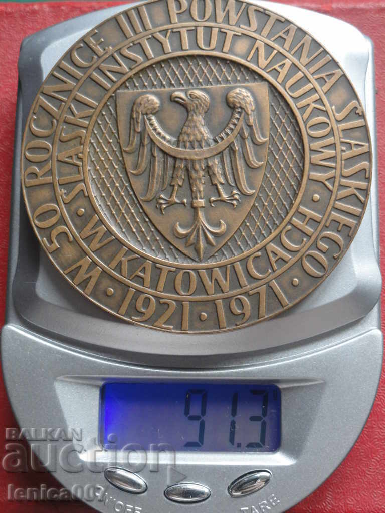 Polonia 1991 - Medalie masivă la masă într-o cutie - 6