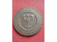 Полша 1991г. - Масивен настолен медал в кутия