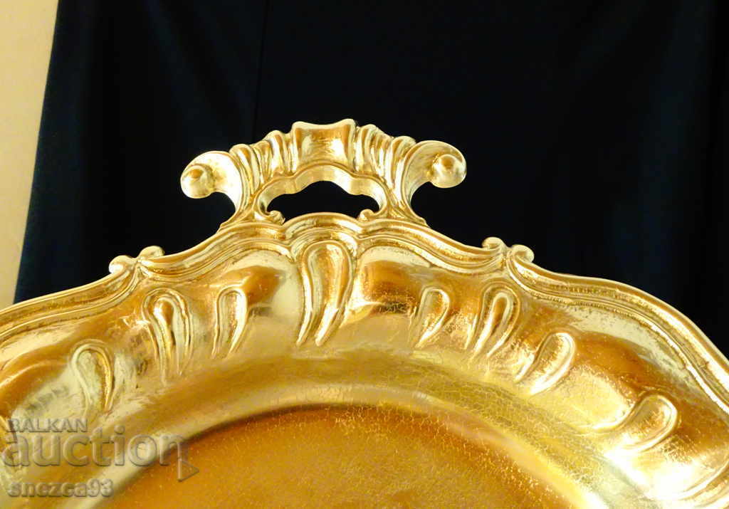 Δημοπρασία Χάλκινο φρουτιέρα, πιατέλα 1 kg., μπαρόκ