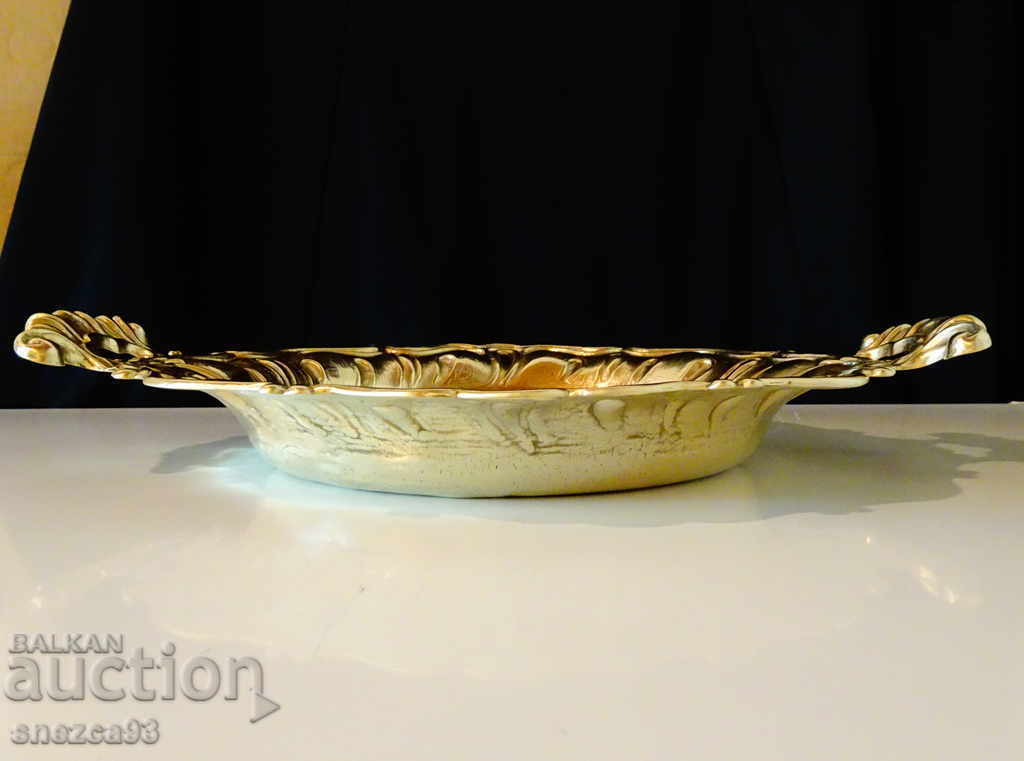 Παράδοση Χάλκινο φρουτιέρα, πιατέλα 1 kg., μπαρόκ