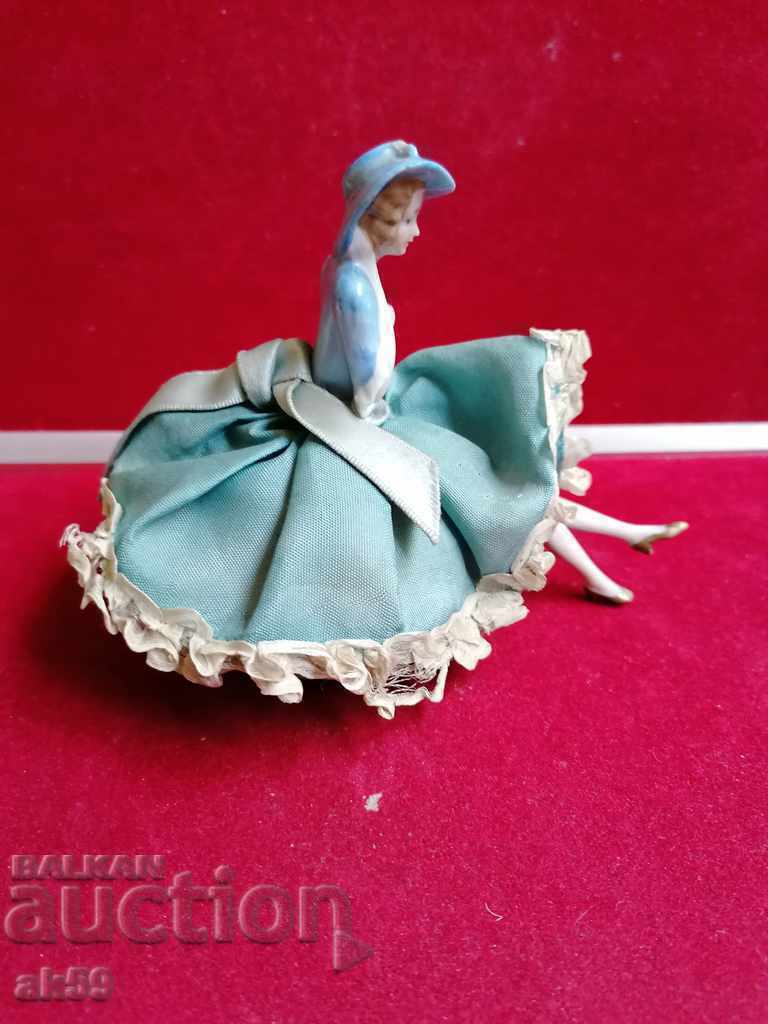 Porcelain doll in blue - "Half doll germany" with price 280.00 BGN | € 143.16 Porcelain doll in blue - "Half doll germany" with price 280.00 BGN | € 143.16