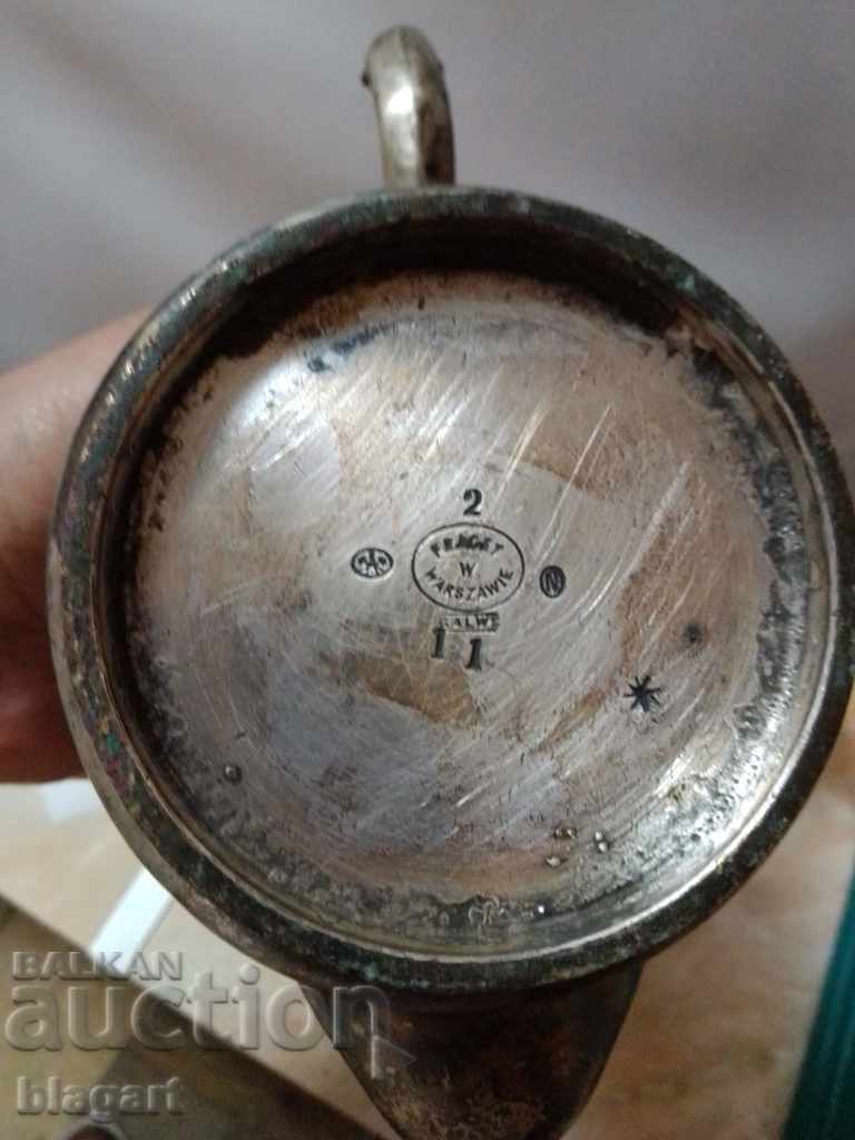 Auction  Silver-plated ship teapot-1860.