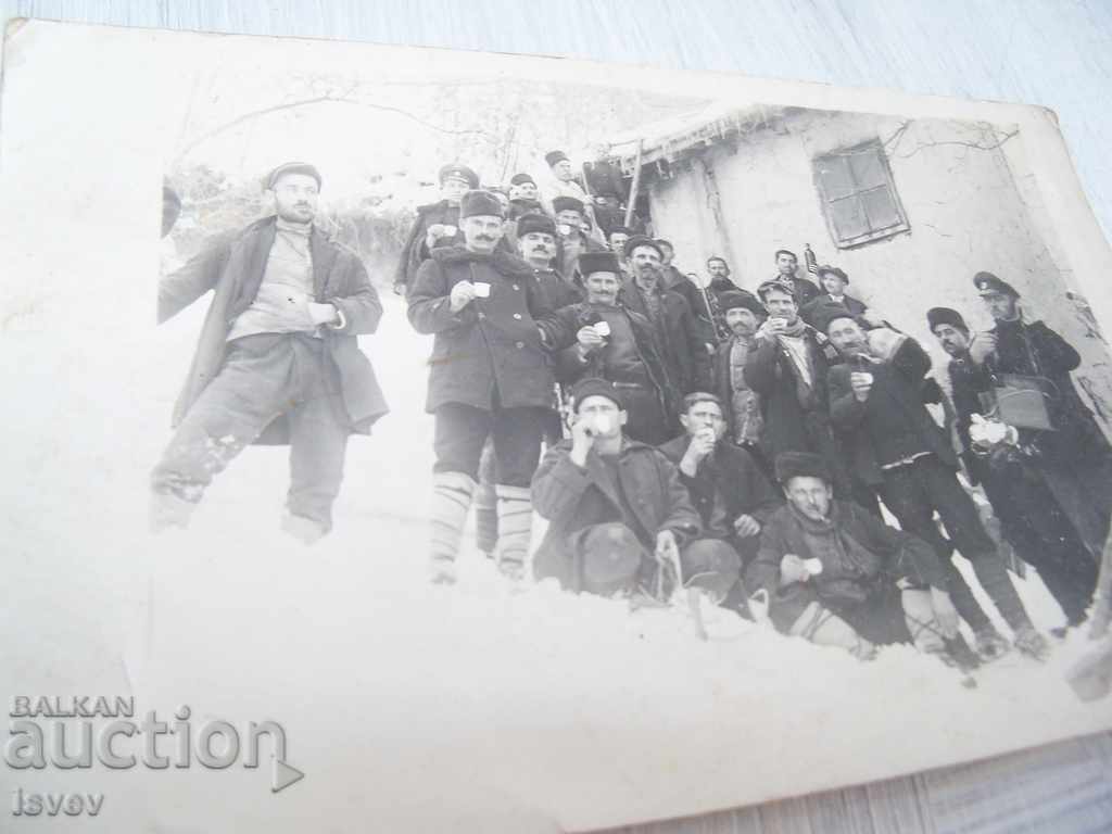 Old photo card "Winter drink" - 5