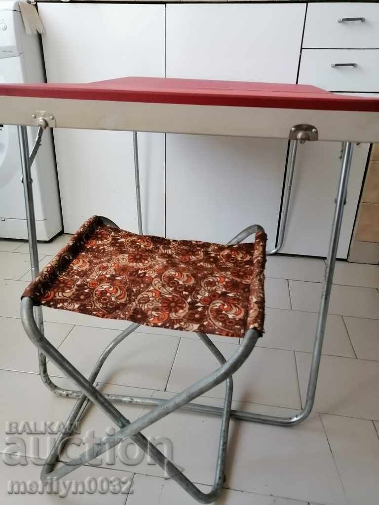 Set turistic scaune masă valiză 1984 GDR - 5