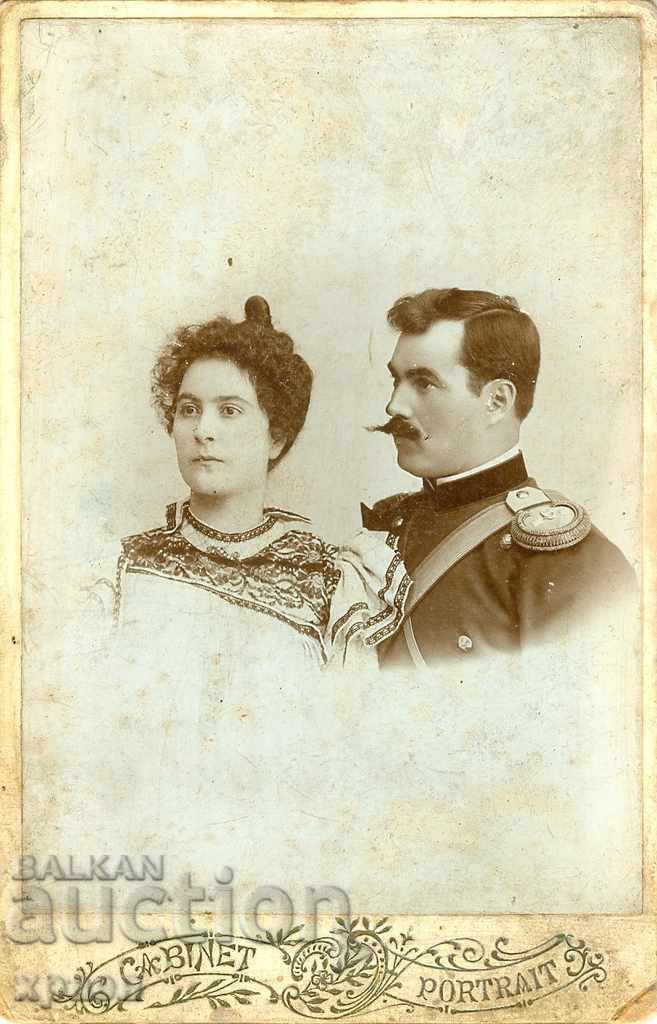 OLD PHOTOGRAPH - CARDBOARD - BR.APOSTOLOVI - SLIVEN - 0096