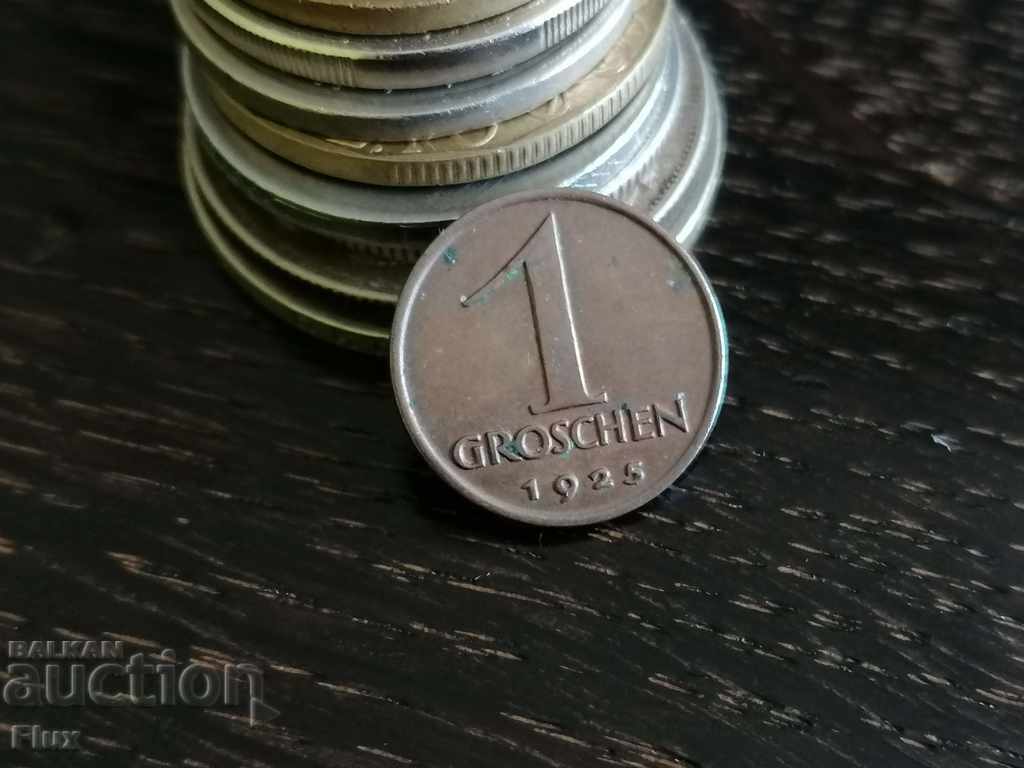 Coin - Austria - 1 penny 1925