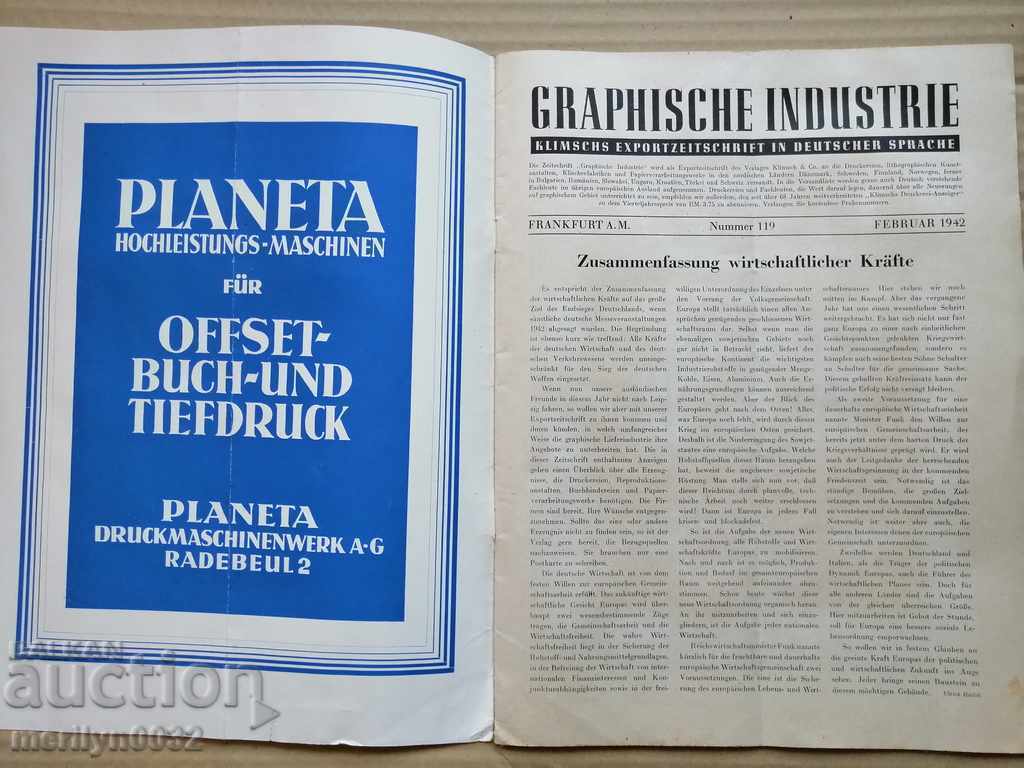 Auction  Very rare German magazine 1942 Third Reich