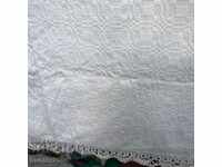 Bed cover 200x135 cm, cotton, lace