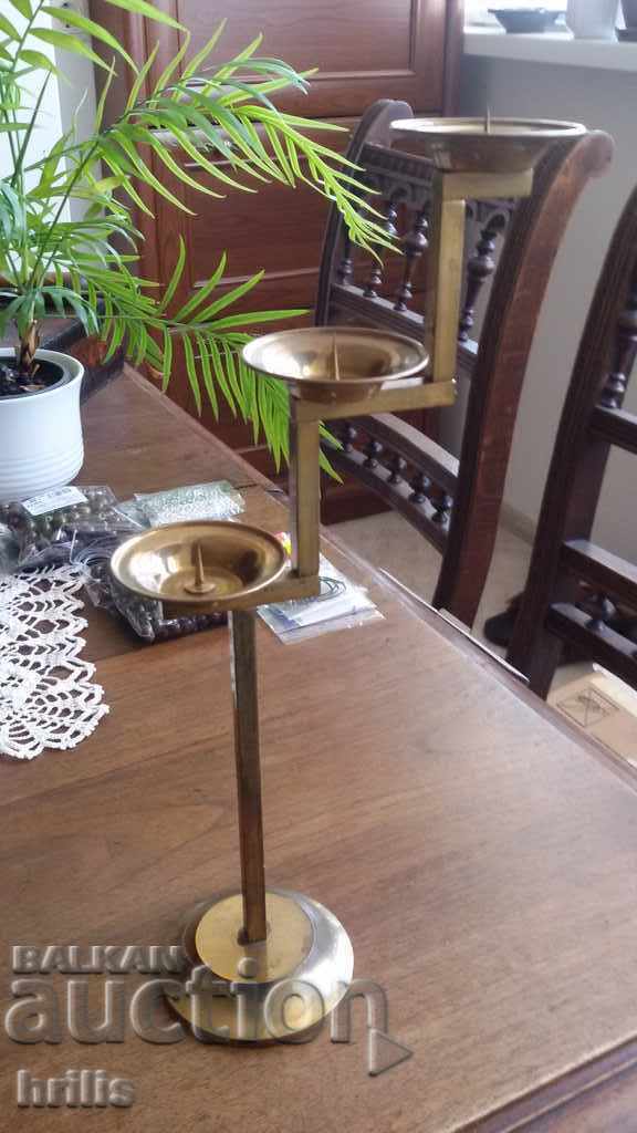 BEAUTIFUL SOLID BRASS CANDLESTICK with price 13.99 BGN | € 7.15