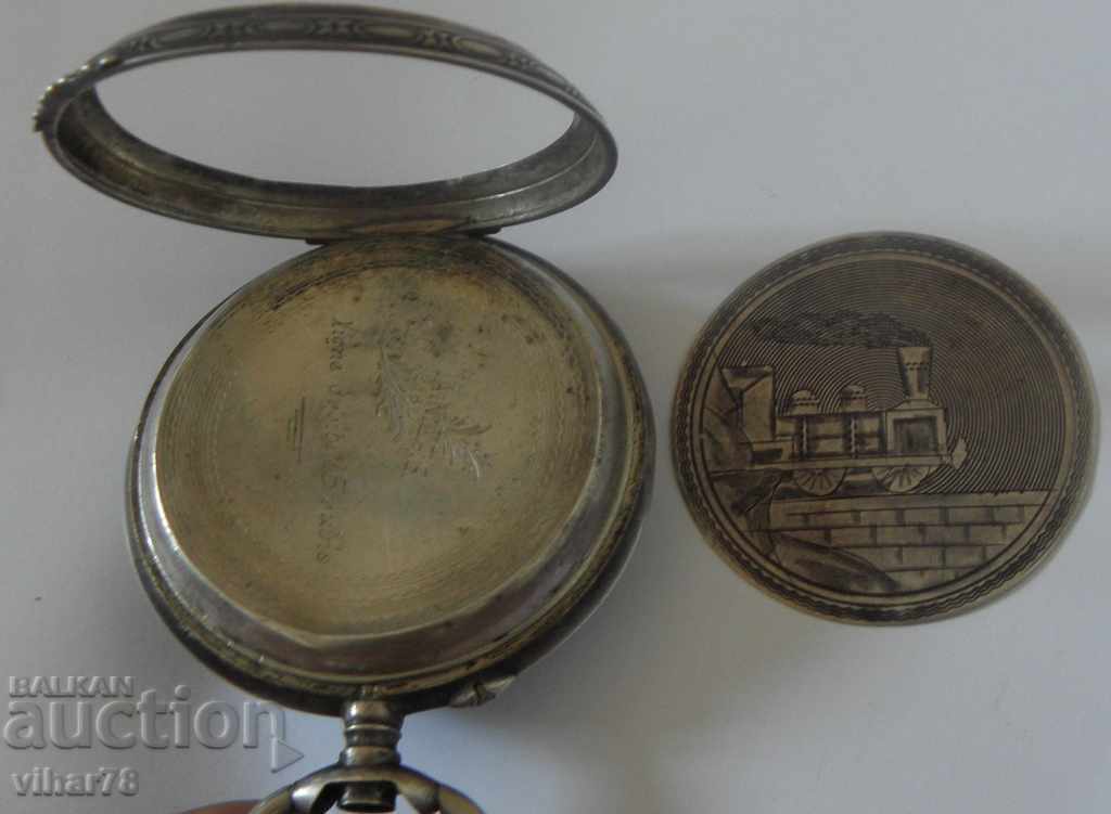 Livrarea Ceas-reglator-regulator uriaș argintiu de buzunar Livrarea Ceas-reglator-regulator uriaș argintiu de buzunar