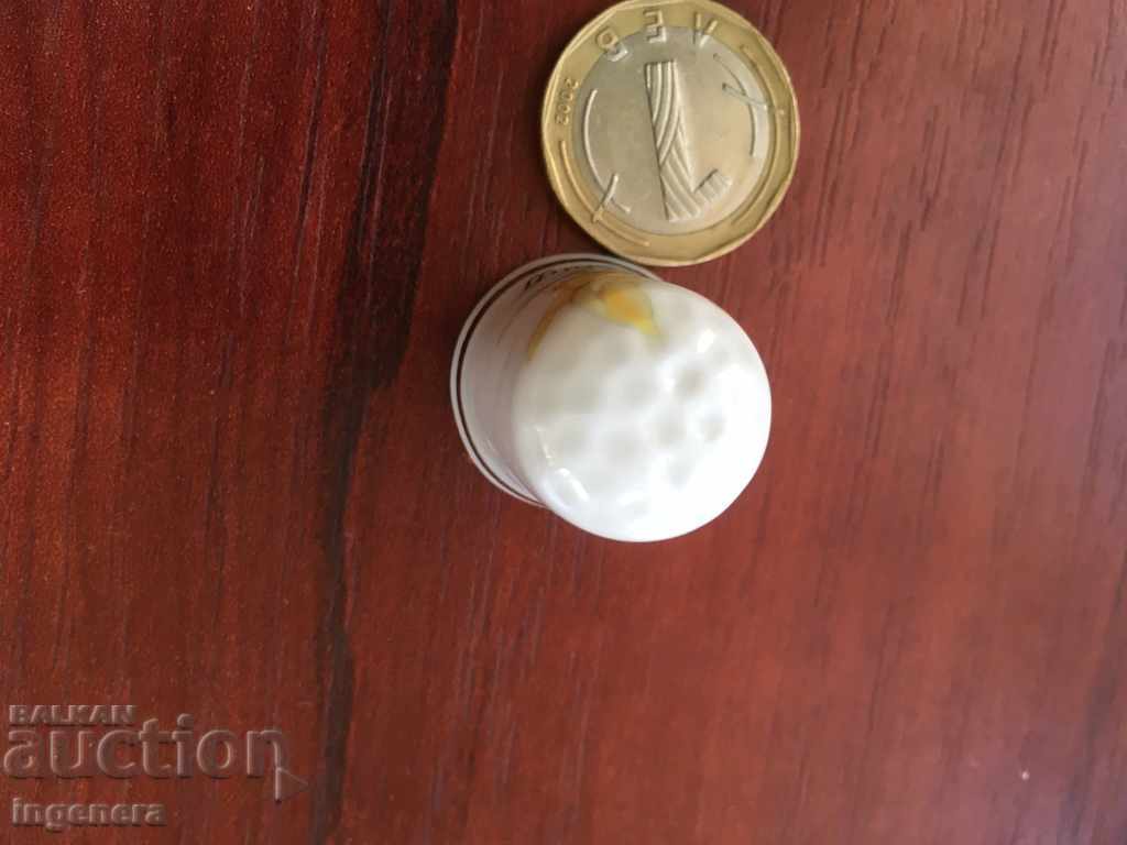 Auction Thimble porcelain Auction Thimble porcelain