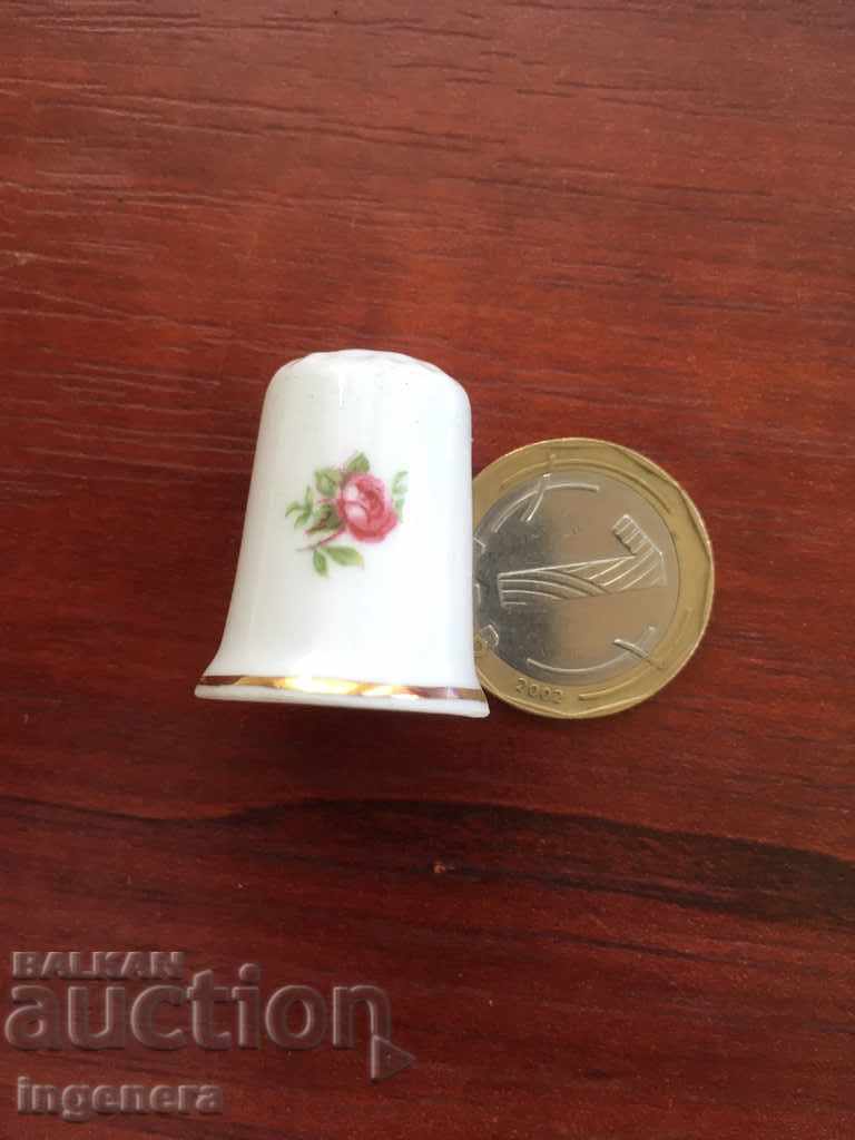 Thimble porcelain with price 5.00 BGN | € 2.56 Thimble porcelain with price 5.00 BGN | € 2.56