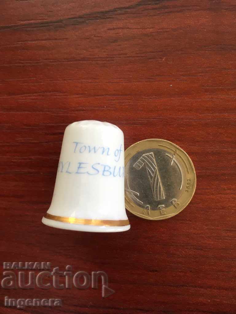 Thimble porcelain with price 5.00 BGN | € 2.56 Thimble porcelain with price 5.00 BGN | € 2.56