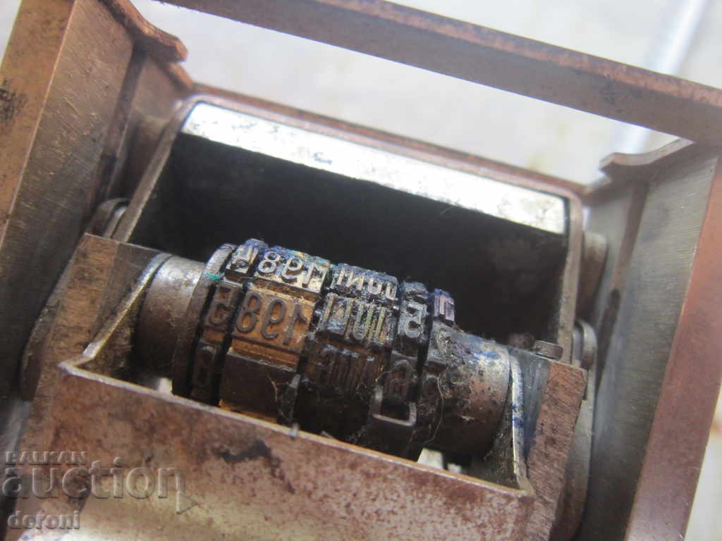 Unique German railway print 1881 Metal and bakelite - 5 Unique German railway print 1881 Metal and bakelite - 5