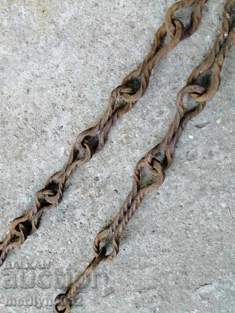 Delivery of Old forged chain with hook, hearth for hearth chain hook Delivery of Old forged chain with hook, hearth for hearth chain hook