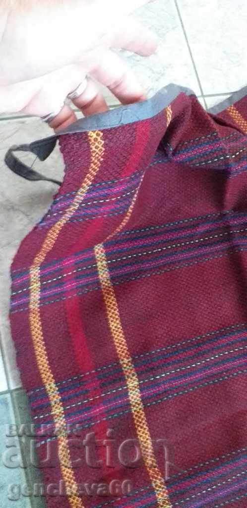 Delivery of Handwoven apron/wool, cotton