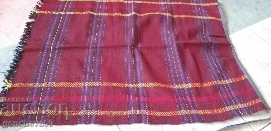 Handwoven apron/wool, cotton