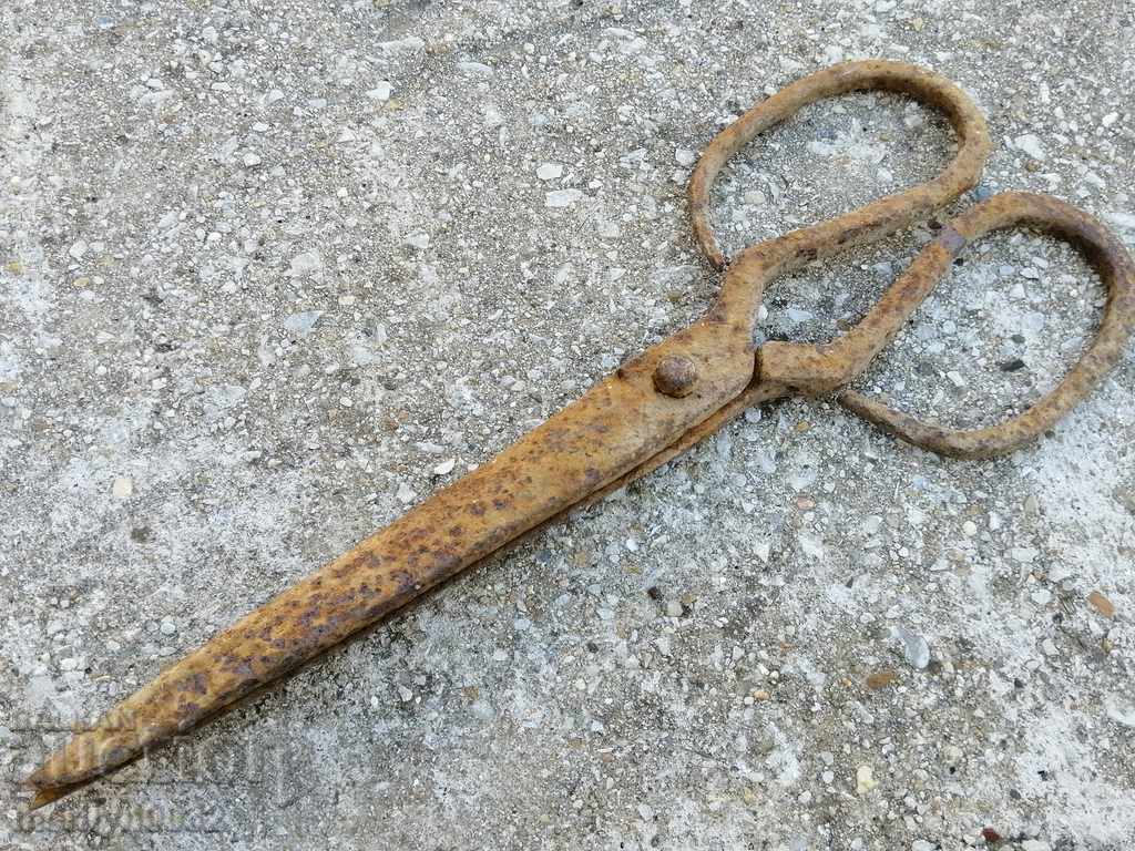 Old hand forged scissors, wrought iron with price 42.00 BGN | € 21.47