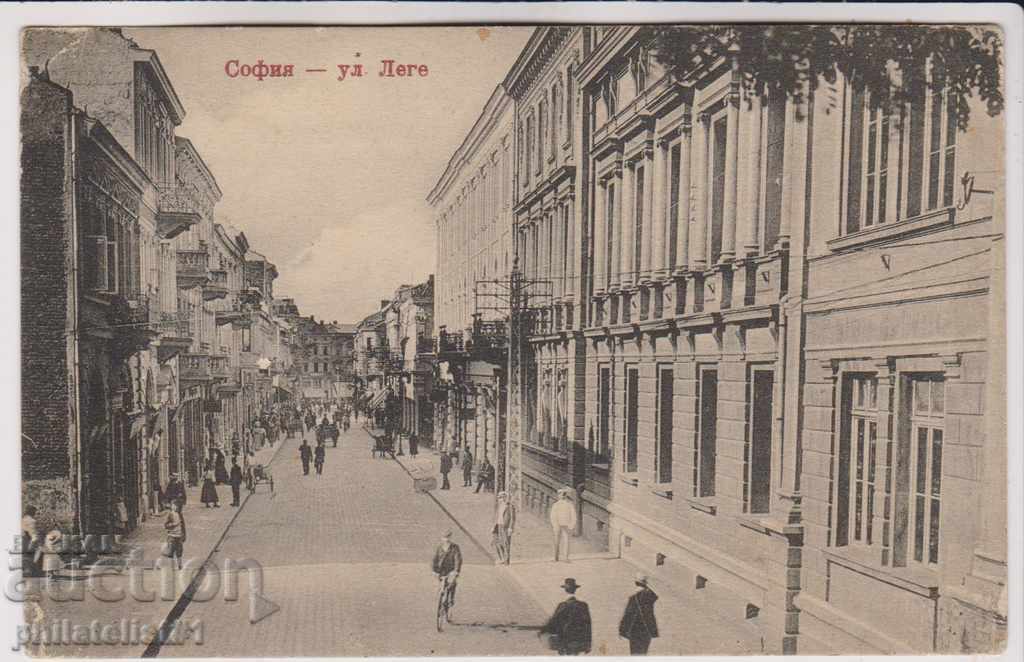 СТАРА СОФИЯ ок 1910 КАРТИЧКА ул. Леге 145