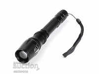 POLICE CREE T6 flashlight with 2 batteries and weapon trigger