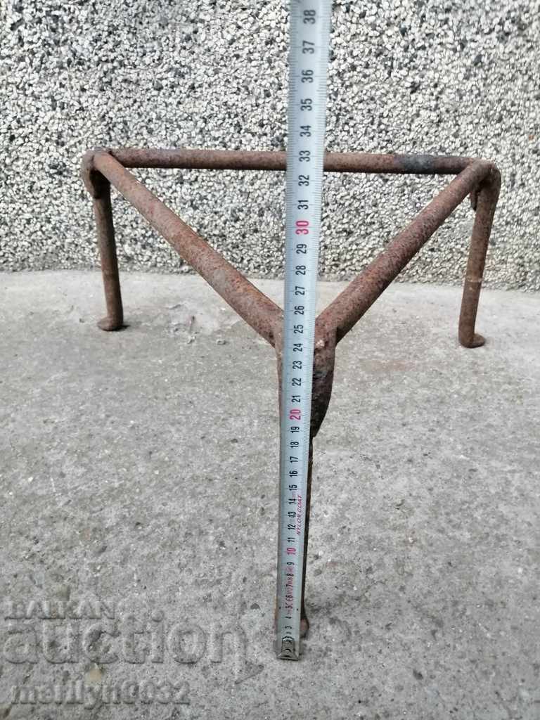 Auction  An old forged sack, fireplace, grill, wrought iron