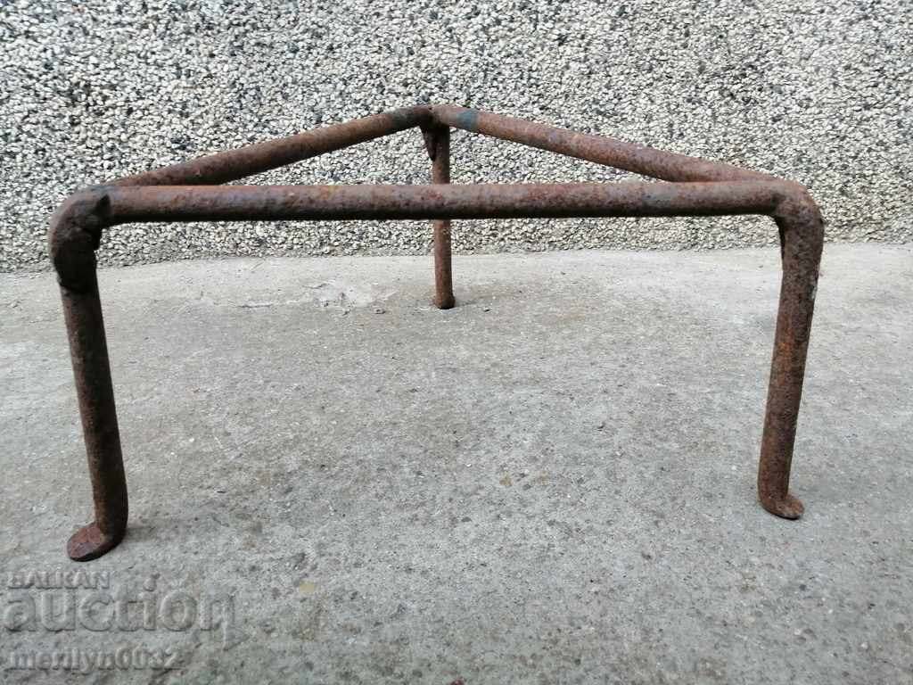 An old forged sack, fireplace, grill, wrought iron - 5