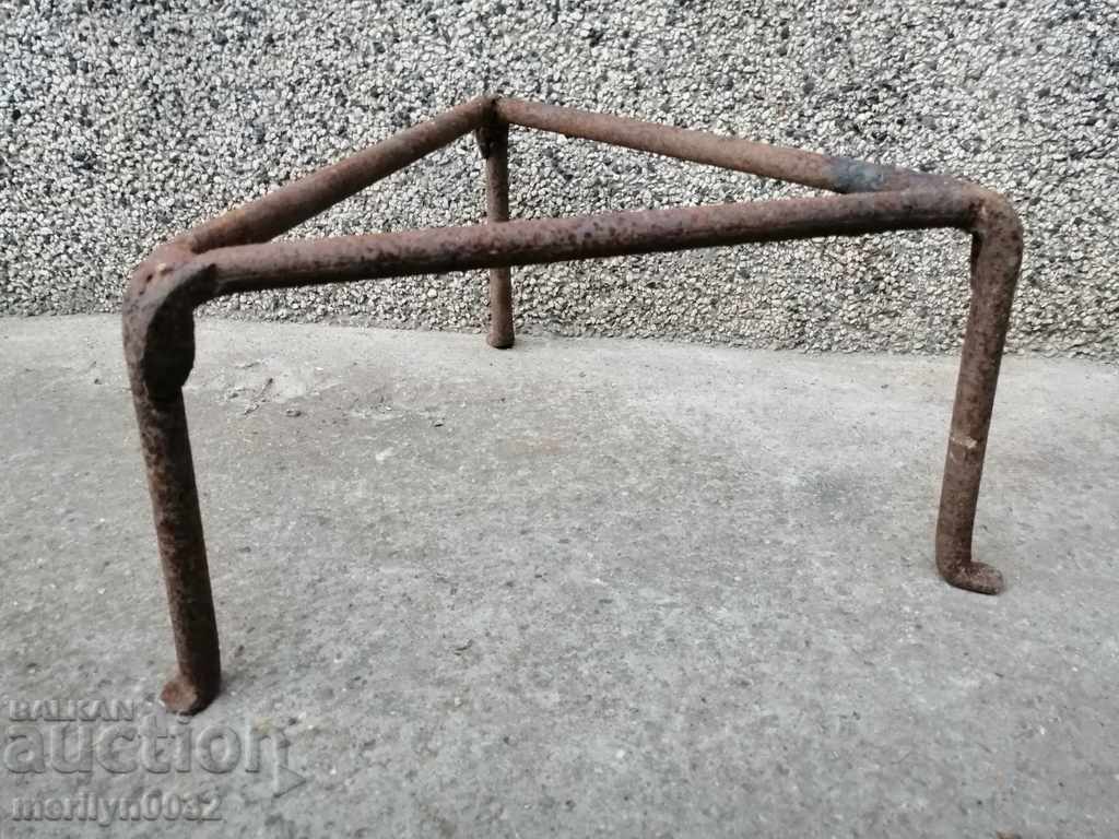 An old forged sack, fireplace, grill, wrought iron - 6