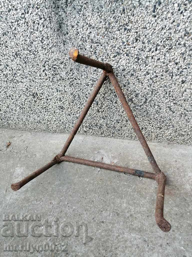 An old forged sack, fireplace, grill, wrought iron - 7