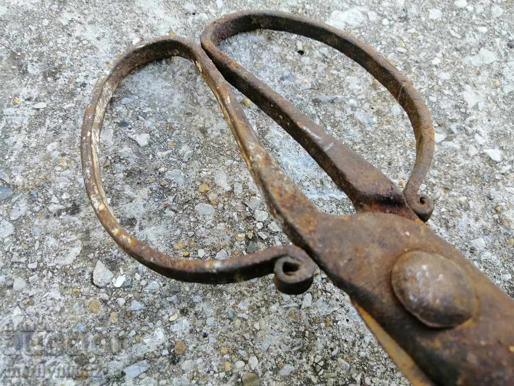Παλιά χέρι-πλαστά ψαλίδι, σίδερο - 5