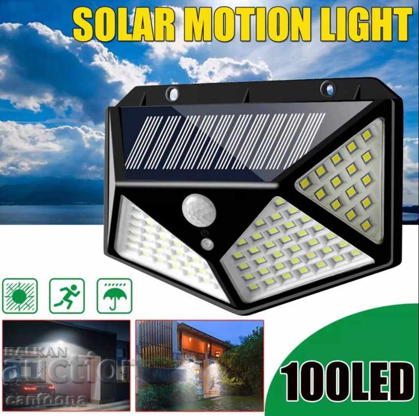 SOLAR LAMP ΜΕ 100 LED, ΜΕ PIR MOTION SENSOR CL-100