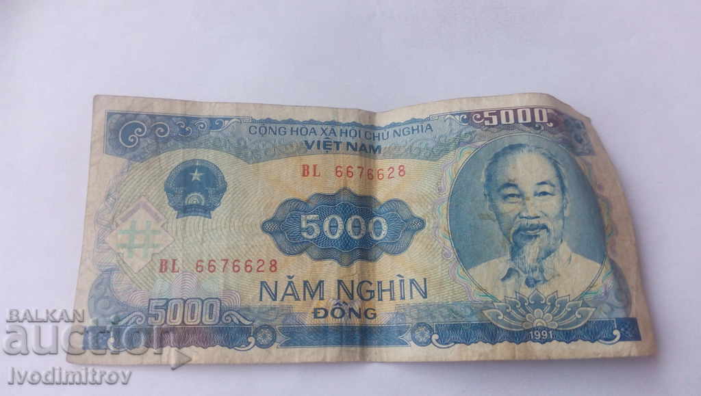 Виетнам 5000 вон 1991