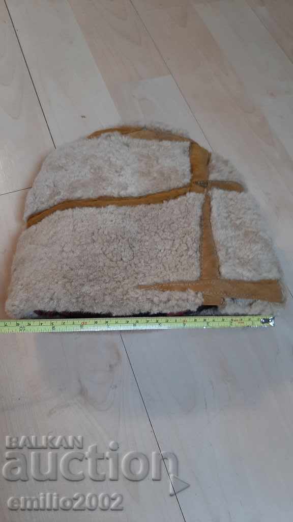 Auction Leather hat lamb or sheepskin Auction Leather hat lamb or sheepskin